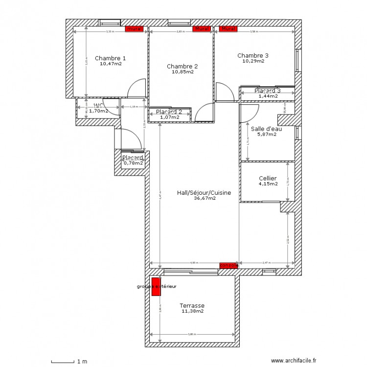 Clim Cardellu. Plan de 0 pièce et 0 m2