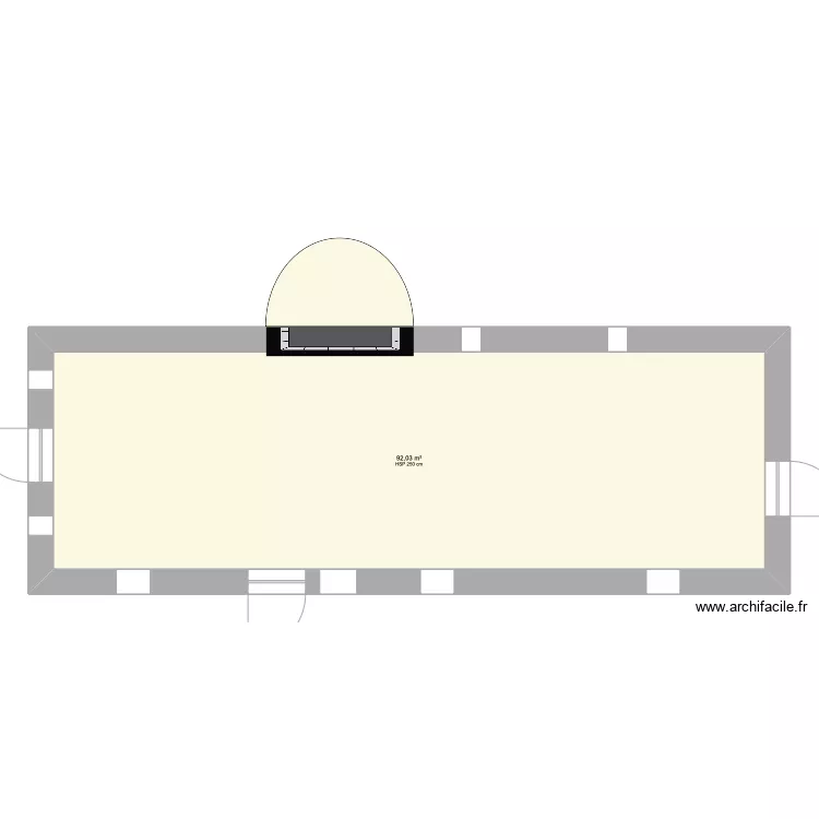 grange a vache . Plan de 