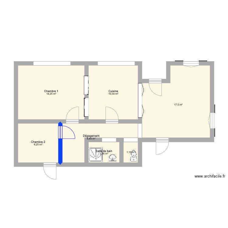 RDC. Plan de 0 pièce et 0 m2