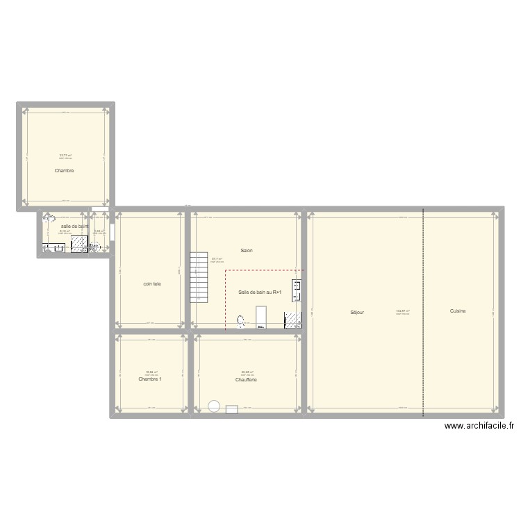 schmitt. Plan de 7 pièces et 233 m2