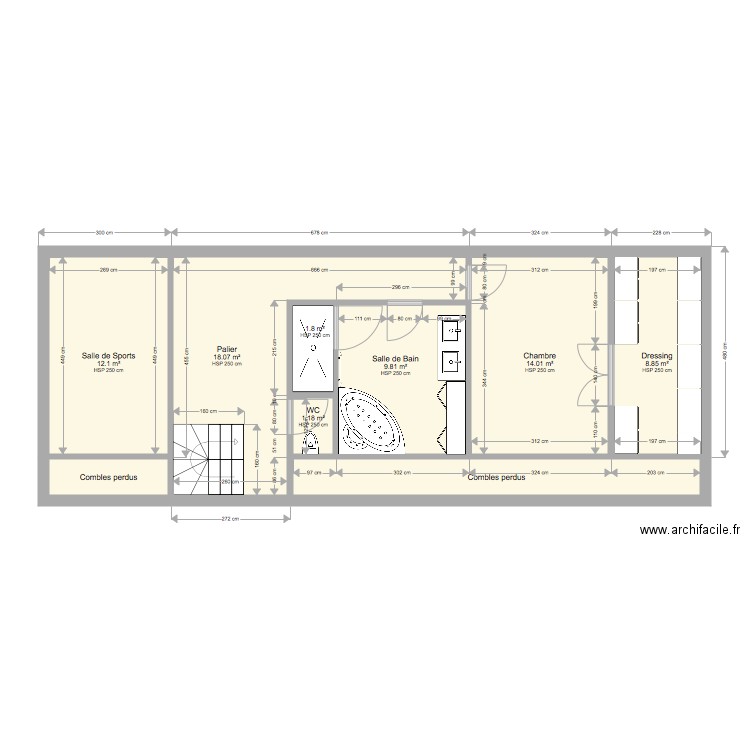 Plan étage 3. Plan de 0 pièce et 0 m2