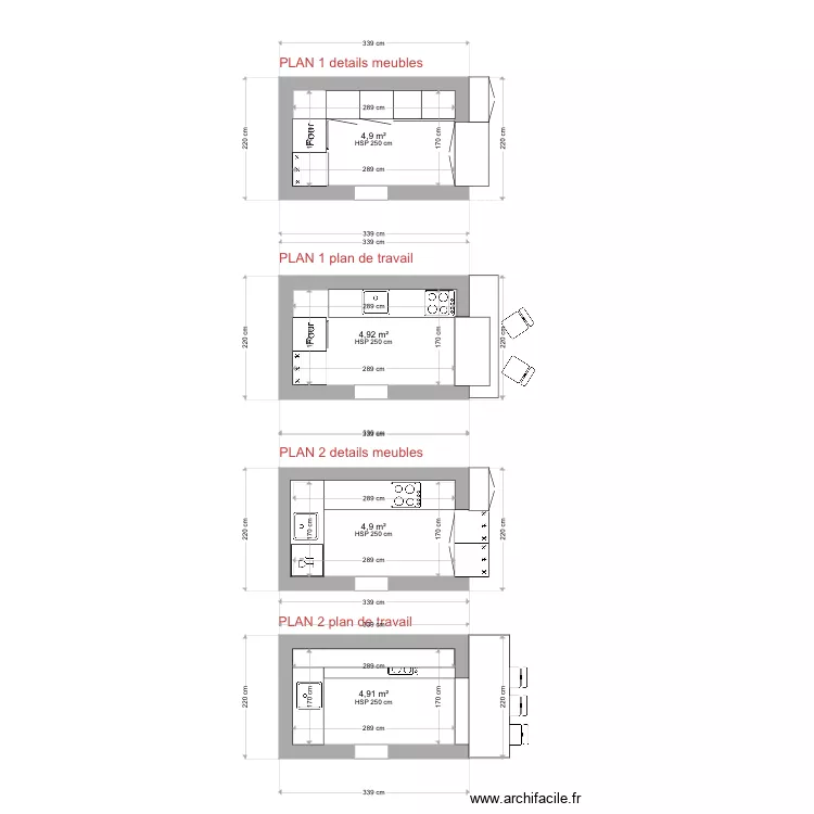 Cuisine claire et patrick. Plan de 