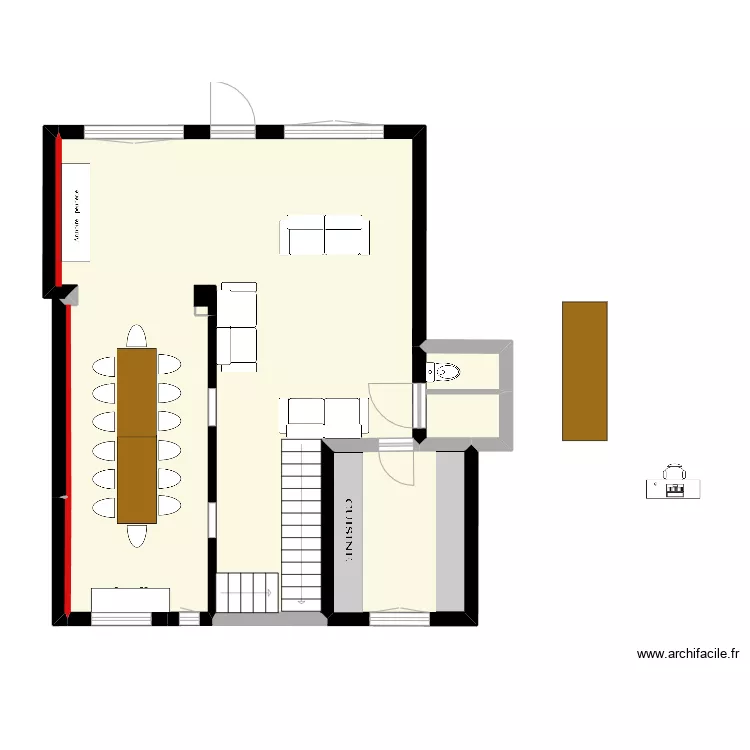 RDC Ferm&eacute; V2. Plan de 