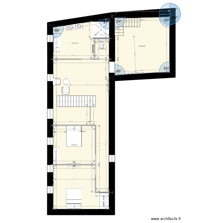 RIALLAND2. Plan de 5 pièces et 109 m2