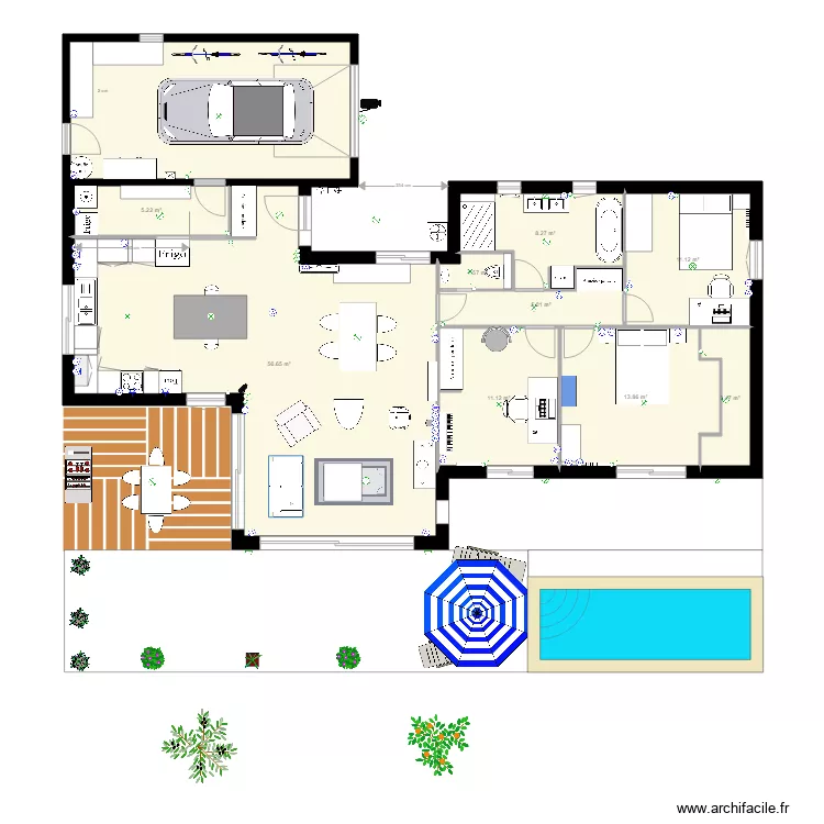 maison La ciotat 9 piscine piscinela . Plan de 