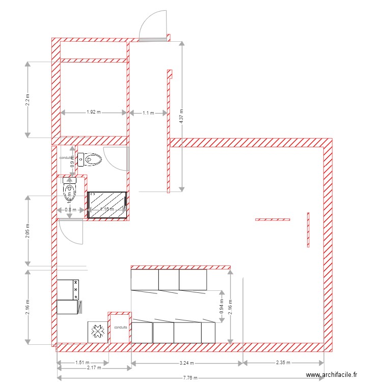 étude LMN sanitaire 1 ter. Plan de 0 pièce et 0 m2