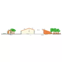 plan fa&ccedil;ade Ouest Hourtin apr&egrave;s