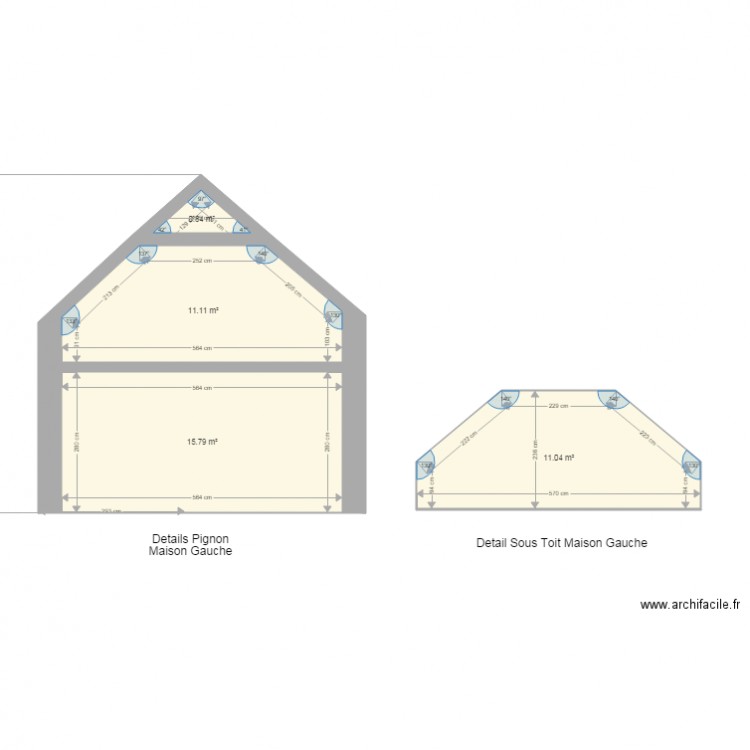 Guimaec Gauche Pignon. Plan de 0 pièce et 0 m2