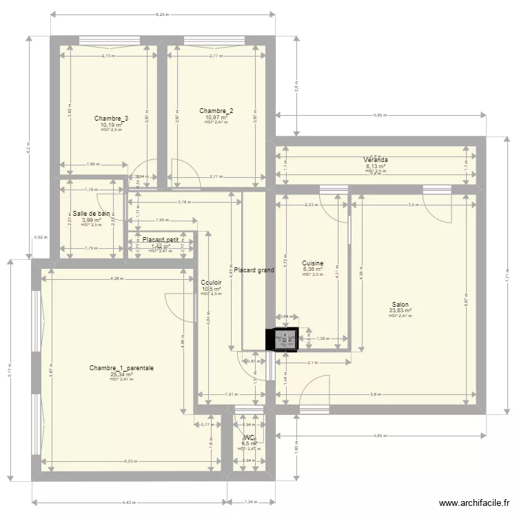 Coloc 7  square du douro 35200 Rennes_BRUT. Plan de 