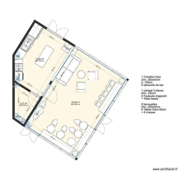 CAMELIAS CAFET. Plan de 