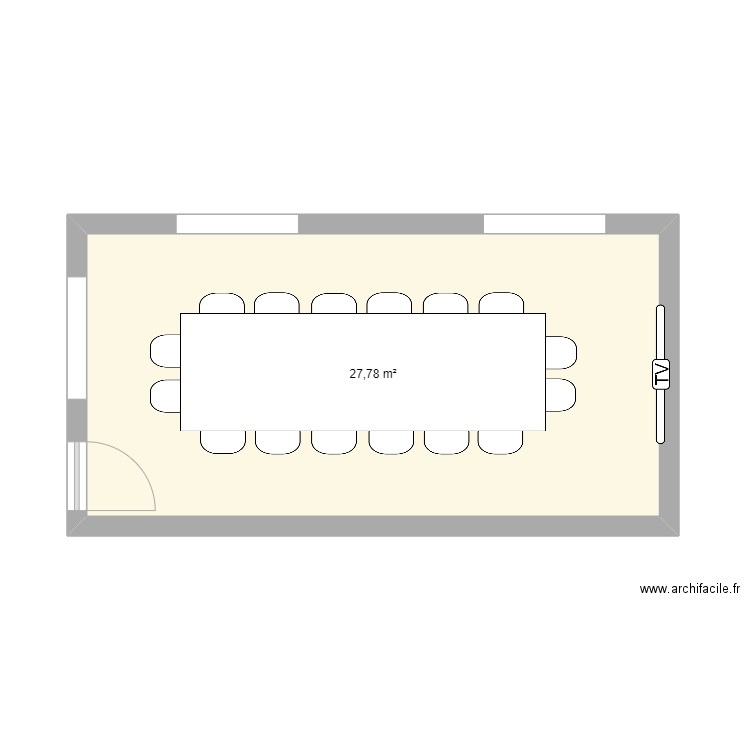 salle formation. Plan de 0 pièce et 0 m2