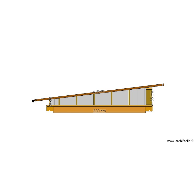 Toit coupe 4 (NO). Plan de 0 pièce et 0 m2