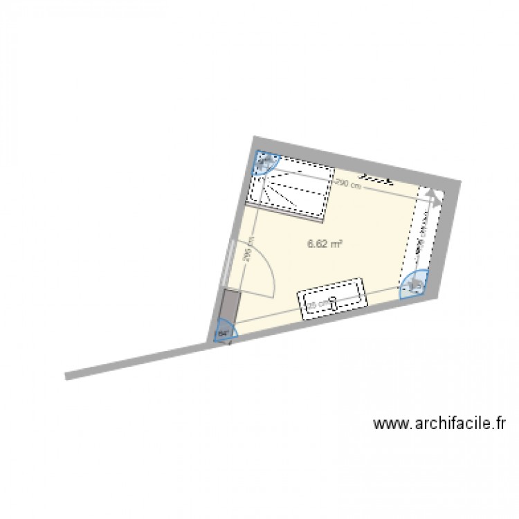 SdB modèle 2. Plan de 0 pièce et 0 m2