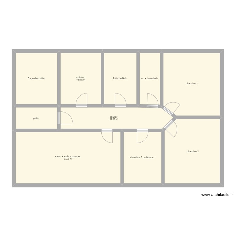 appartement de rombach le franc. Plan de 10 pièces et 128 m2