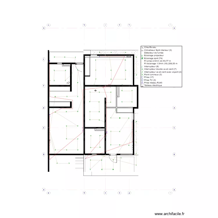 plan elecricque bingerville etage. Plan de 