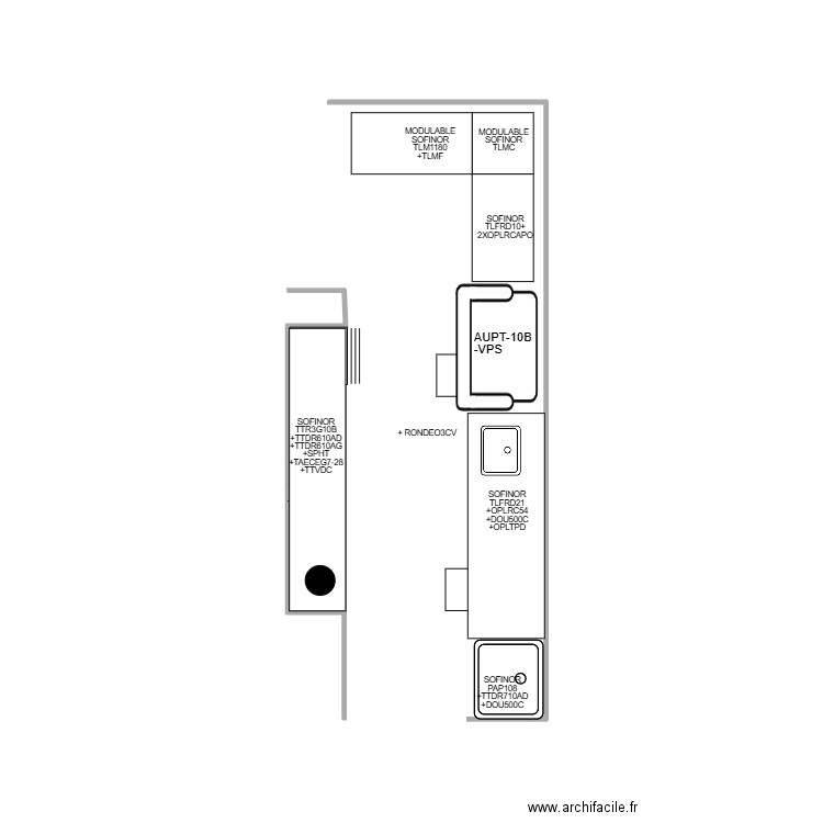 TUNNEL HOTEL LE VAL THORENS. Plan de 0 pièce et 0 m2