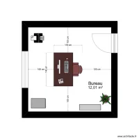 Plan aménagement d'un bureau