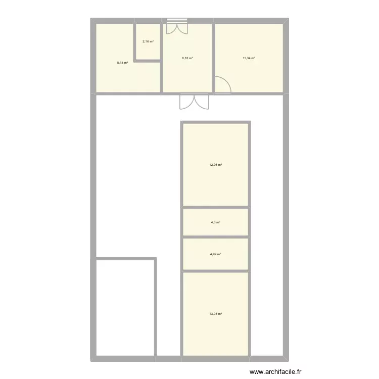 nouveau. Plan de 8 Pièces et 65 m² nouveau. Plan de 8 Pièces et 65 m²