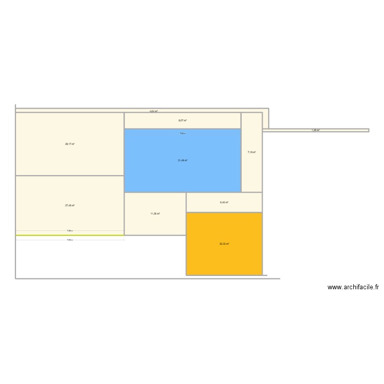 PELOUSE. Plan de 10 pièces et 147 m2