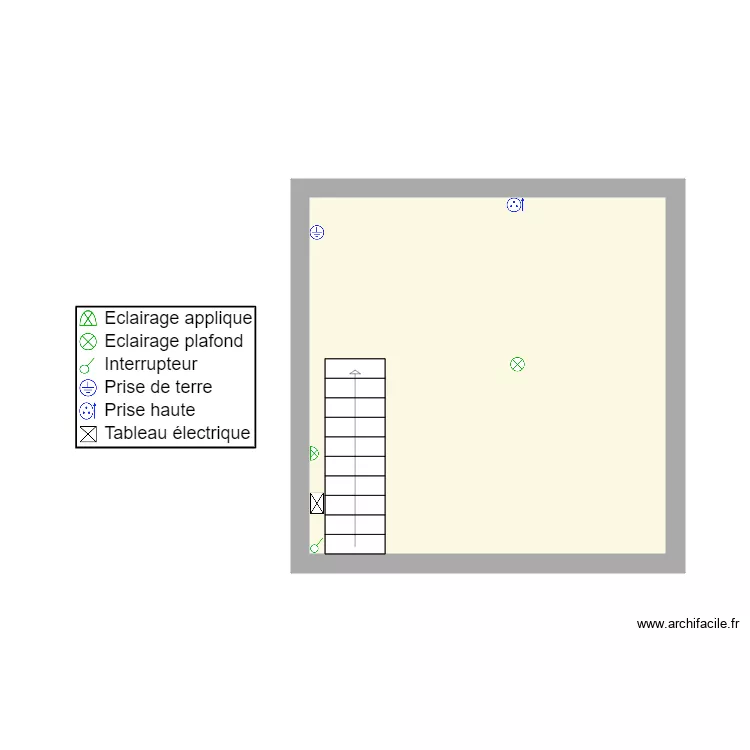 NOYELLE SOUS BELLONNE CAVE. Plan de 