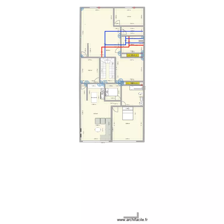 Reseaux. Plan de 9 et 169 m² Reseaux. Plan de 9 et 169 m²