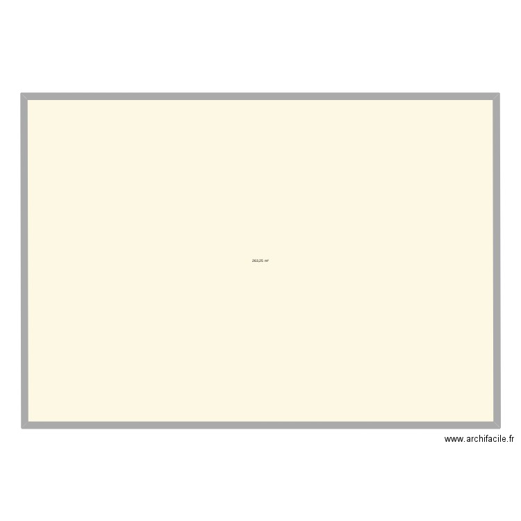 le plan N°1. Plan de 1 pièce et 263 m2