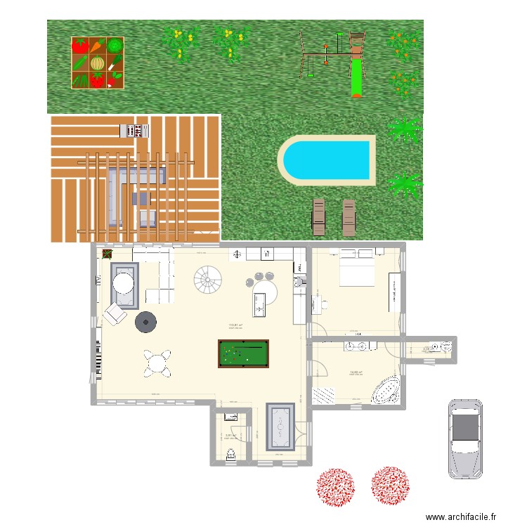 maison. Plan de 0 pièce et 0 m2