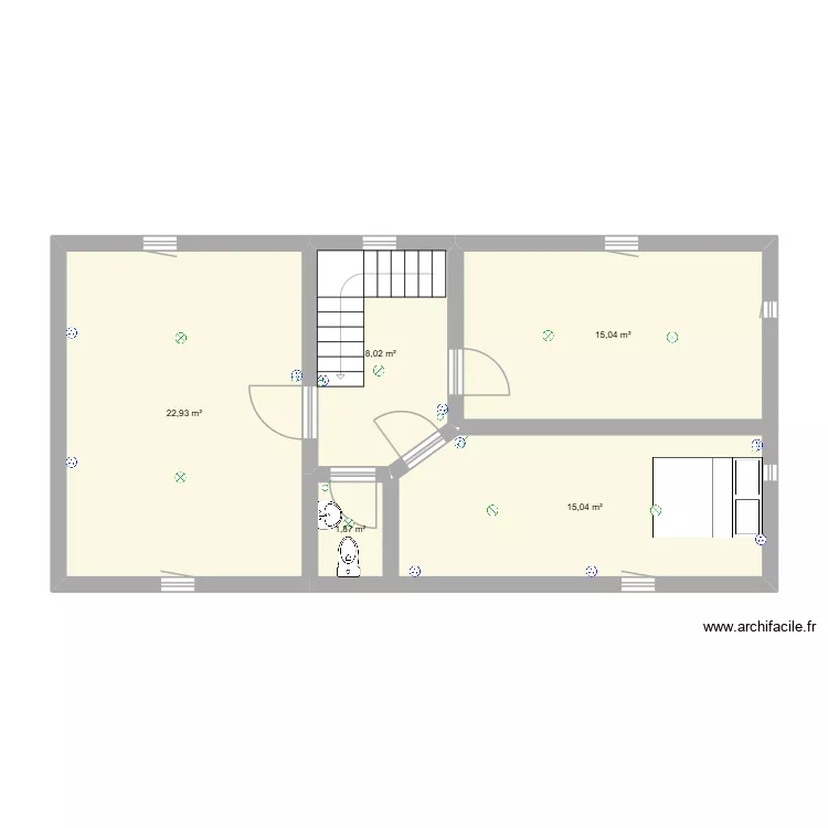 Augoules7. Plan de 5 et 63 m² Augoules7. Plan de 5 et 63 m²