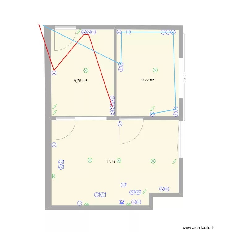 Ancien magasin Christophe. Plan de 