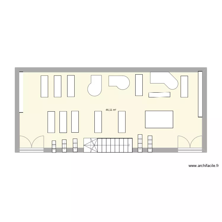 plan. Plan de 1 et 46 m² plan. Plan de 1 et 46 m²