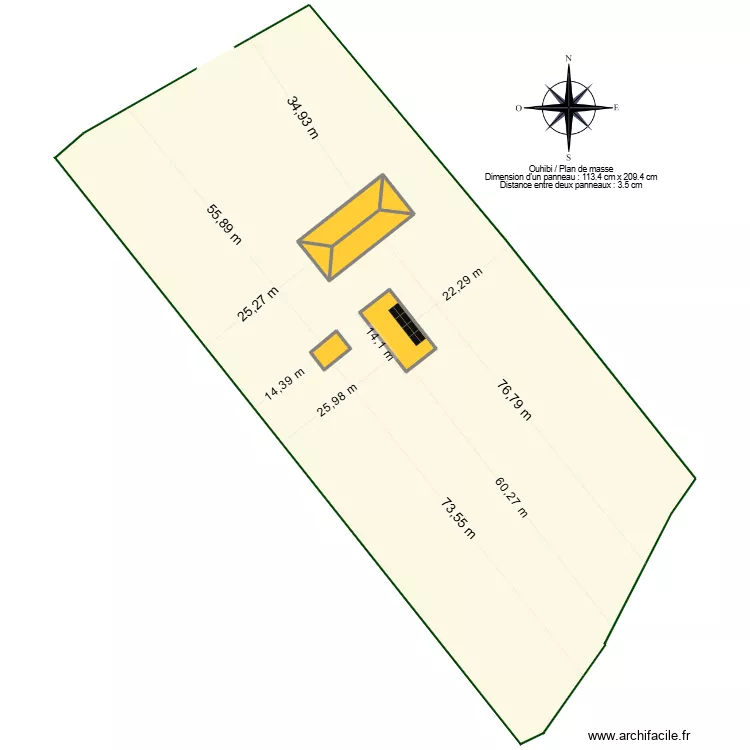 Ouhibi PLAN DE MASSE. Plan de 