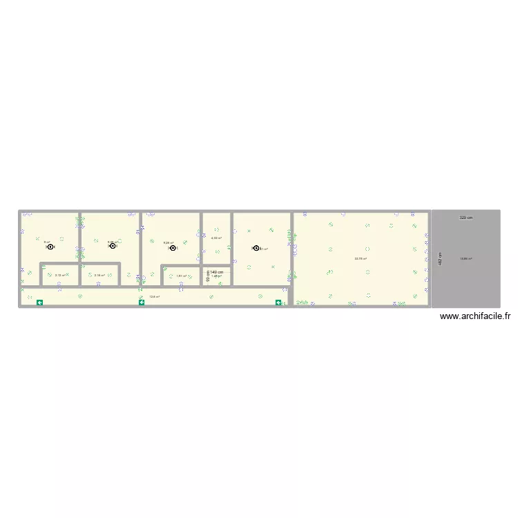 PENICHE 5 ELECTRICITE. Plan de 