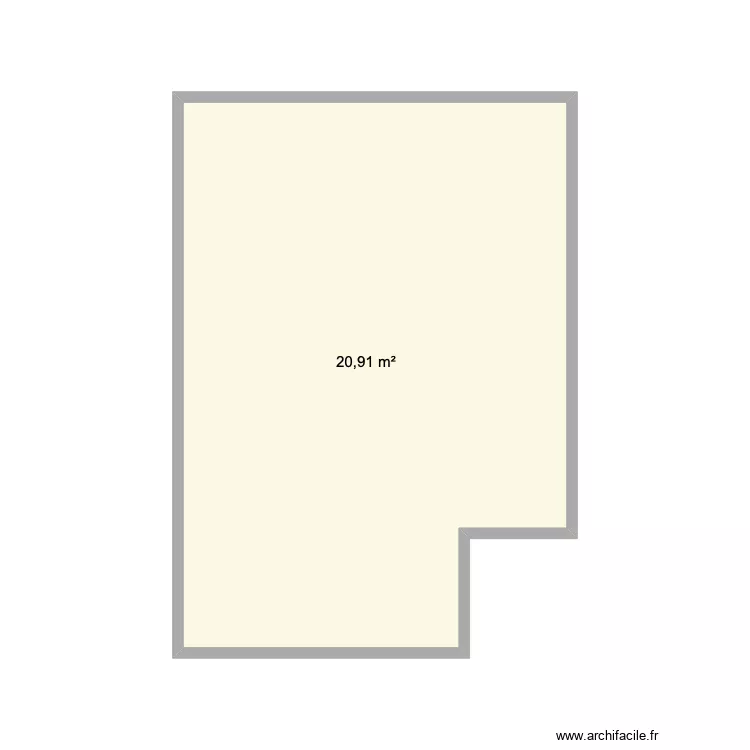 Studio 25 Bourdonnais. Plan de 1  et 21 m²