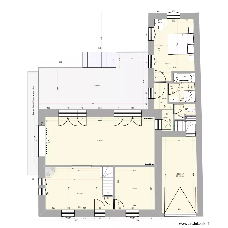 Projet_RDF_RDC sans escalier externe SS_R&eacute;vision_3.9. Plan de 