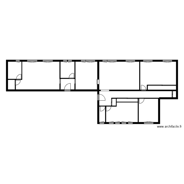 CAMUS. Plan de 13 pièces et 86 m2