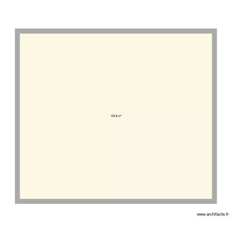 Maison 3. Plan de 1  et 105 m²