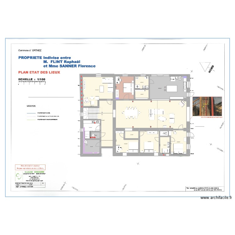 Pouyran mass V2. Plan de 16 pièces et 250 m2