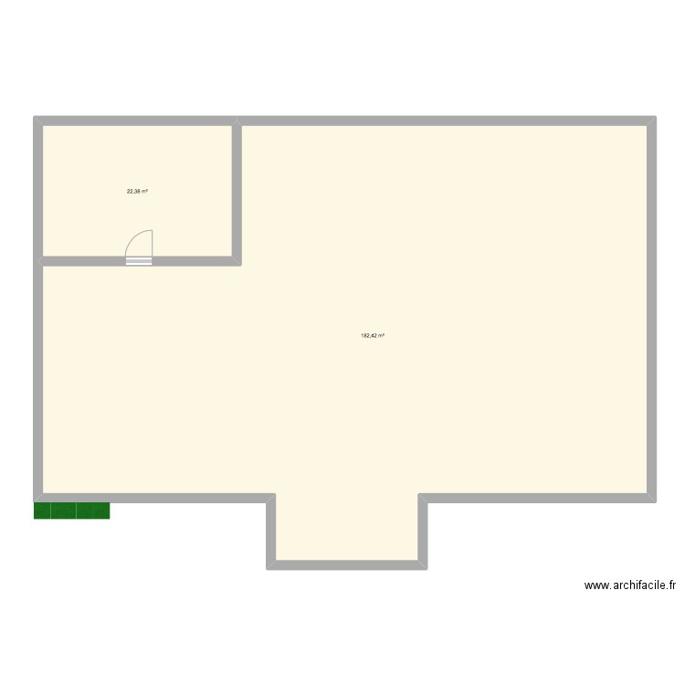 villa. Plan de 2 pièces et 205 m2