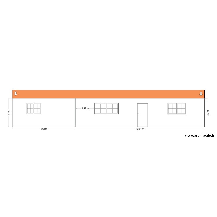 Facade Avant. Plan de 0 pièce et 0 m2