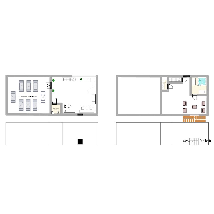plan surelevation etage 1 et 2 . Plan de 0 pièce et 0 m2