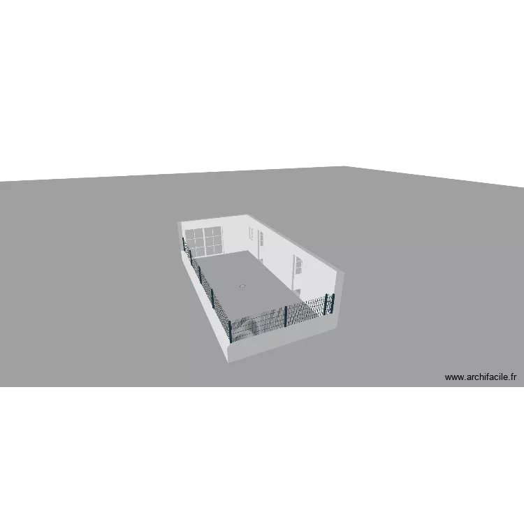 Projet Patio. Plan de 1 Pièce et 38 m² Projet Patio. Plan de 1 Pièce et 38 m²
