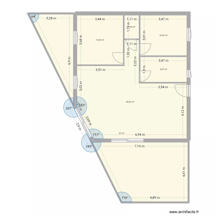 PLAN 24 ok. Plan de 6  et 109 m²