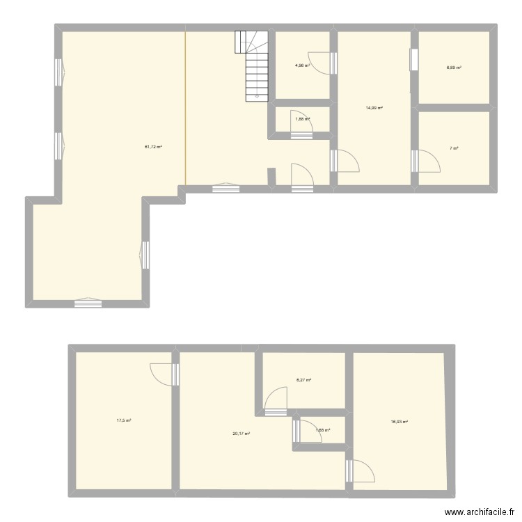 maison. Plan de 11 pièces et 160 m2