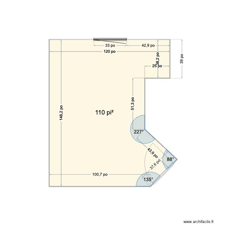 DenHugSB. Plan de 1 pièce et 10 m2