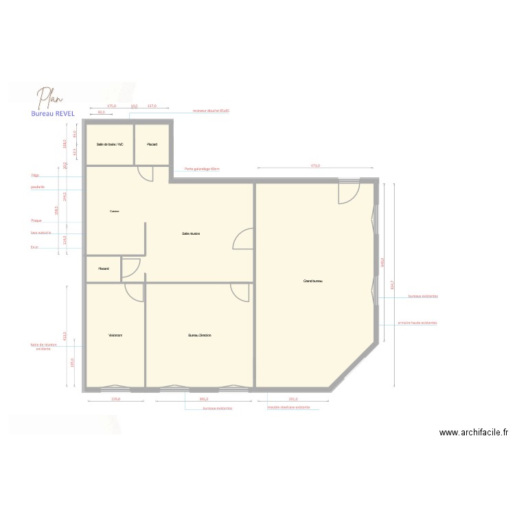 81 Revel ELEC. Plan de 7 pièces et 883 m2