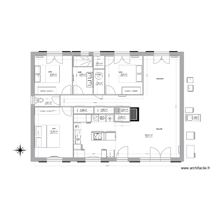 Plan projet 4_Paron. Plan de 12 et 92 m² Plan projet 4_Paron. Plan de 12 et 92 m²