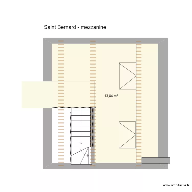 Saint Bernard 67 version house map. Plan de 