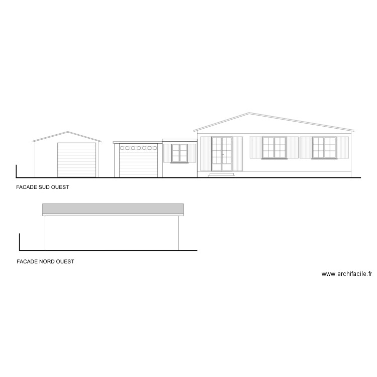 FACADES ETAT DES LIEUX 1. Plan de 0 pièce et 0 m2