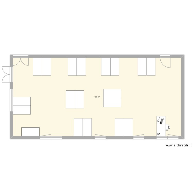 quentin julien plan de classe. Plan de 1 pièce et 105 m2