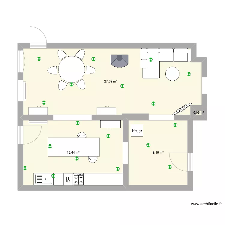 Maison razet. Plan de 